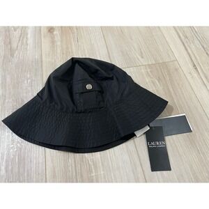 lauren ralph lauren Polyester One Size Bucket Hat Black Unisex
